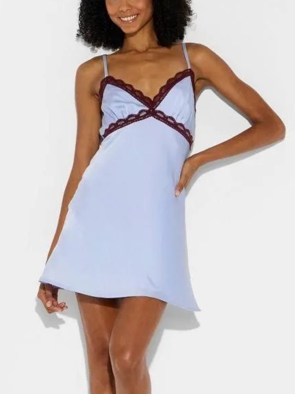 Wild Fable Lace trim Mini Slip dress Sz XL - NWT